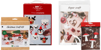 DIY-pakketten met kerstversiering