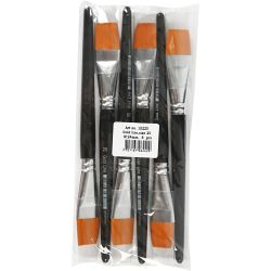 Gold Line penselen, afm 20, L: 21 cm, B: 24 mm, plat, 6 stuk/ 1 doos