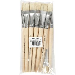 Nature Line kwasten, afm 20, L: 20,5 cm, B: 20 mm, plat, 12 stuk/ 1 doos
