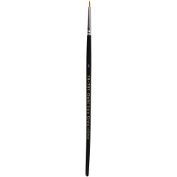 Gold Line penselen, afm 0, L: 17 cm, B: 1 mm, rond, 12 stuk/ 1 doos