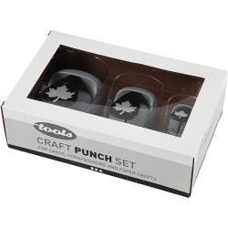 Ponsen set, ahorn blad, afm 25+49+75 mm, 3 stuk/ 1 doos