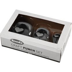Ponsen set, hart, afm 25+49+75 mm, 3 stuk/ 1 doos