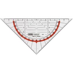 Geodriehoek, B: 16 cm, 1 stuk