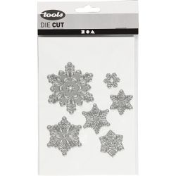Snijmal, sneeuwvlokken, d 2-6 cm, 1 stuk