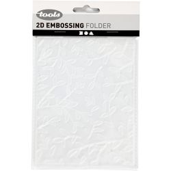 Embossing Folder , twijgen, afm 11x14 cm, dikte 2 mm, 1 stuk