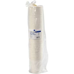 Beker van papier, H: 7,8 cm, d 7,2 cm, 205 ml, wit, 50 stuk/ 1 doos