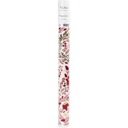 Inpakpapier, kerstbomen, B: 50 cm, 80 gr, goud, rood, wit, 3 m/ 1 rol