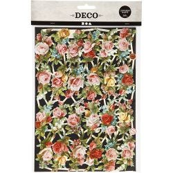 Vintage plaatjes, kleine bloemen, vel 16,5x23,5 cm, 2 vel/ 1 doos