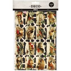 Vintage plaatjes, vogels, vel 16,5x23,5 cm, 2 vel/ 1 doos