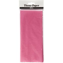 Tissuepapier, vel 50x70 cm, 17 gr, roze, 10 vel/ 1 doos