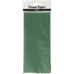 Tissuepapier, vel 50x70 cm, 17 gr, groen, 10 vel/ 1 doos