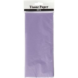 Tissuepapier, vel 50x70 cm, 17 gr, lichtpaars, 10 vel/ 1 doos