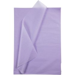 Tissuepapier, vel 50x70 cm, 17 gr, lichtpaars, 25 vel/ 1 doos