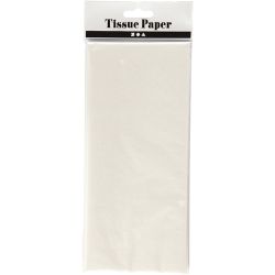 Tissuepapier, vel 50x70 cm, 17 gr, parelmoer, 6 vel/ 1 doos