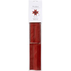 Papieren vlechtstroken, L: 44+78 cm, B: 15+25 mm, d 6,5+11,5 cm, glitter,vernis, rood, 40 stroken/ 1 doos