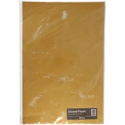 Glanspapier, vel 32x48 cm, 80 gr, goud, 25 vel/ 1 doos