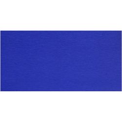 Crepepapier, vel 50x250 cm, blauw, 10 vouw/ 1 doos