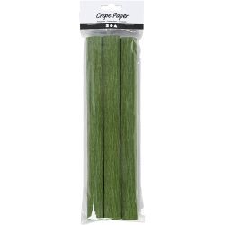 Crêpepapier, vel 25x60 cm, Crêpe-verhouding: 180%, 105 gr, lime groen, 3 vel/ 1 doos