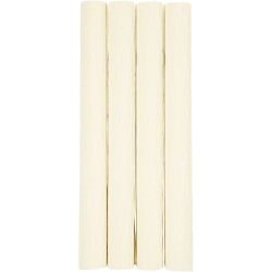 Crêpepapier, vel 25x60 cm, Crêpe-verhouding: 180%, 105 gr, off white, 4 vel/ 1 doos