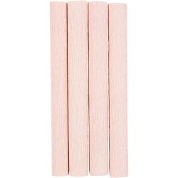 Crêpepapier, vel 25x60 cm, Crêpe-verhouding: 180%, 105 gr, lichtroze, 4 vel/ 1 doos