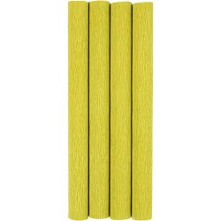 Crêpepapier, vel 25x60 cm, Crêpe-verhouding: 180%, 105 gr, lichtgroen, 4 vel/ 1 doos