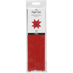 Vlechtstroken, L: 45 cm, d 4,5 cm, B: 10 mm, rood, 100 stroken/ 1 doos