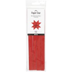 Vlechtstroken, L: 45 cm, B: 15 mm, d 6,5 cm, rood, 100 stroken/ 1 doos