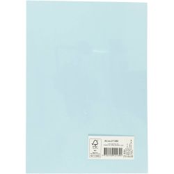 Gekleurd Karton, A4, vel 210x297 mm, 180 gr, lichtblauw, 20 vel/ 1 doos