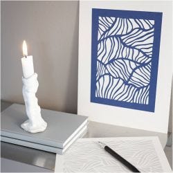 Gekleurd Karton, A4, vel 210x297 mm, 180 gr, donkerblauw, 20 vel/ 1 doos