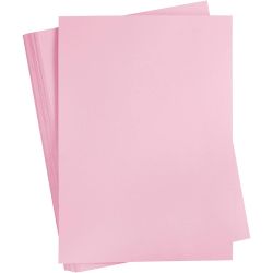Gekleurd Karton, A2, vel 420x594 mm, 180 gr, lichtroze, 100 vel/ 1 doos