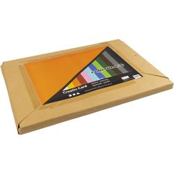 Gekleurd karton, A2, vel 420x594 mm, 180 gr, diverse kleuren, 120 div vellen/ 1 doos