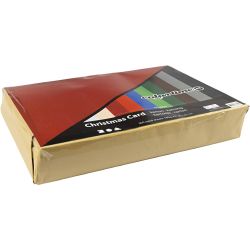 Kerst Karton, A3, vel 297x420 mm, 180 gr, diverse kleuren, 300 div vellen/ 1 doos