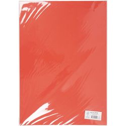 Kartong, A2, ark 420x594 mm, 180 g, rød, 10 ark/ 1 pk.