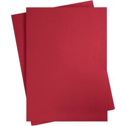 Gekleurd Karton, A2, vel 420x594 mm, 180 gr, kerstrood, 10 vel/ 1 doos