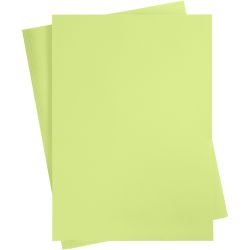 Gekleurd Karton, A2, vel 420x594 mm, 180 gr, lichtgroen, 10 vel/ 1 doos