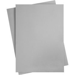 Kartong, A2, ark 420x594 mm, 180 g, grå, 10 ark/ 1 pk.