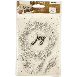 Silicone stempels, joy, afm 10,5x15 cm, 1 vel