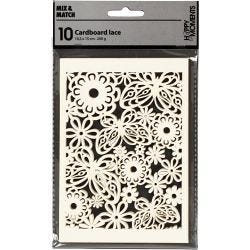 Patroonkarton, vel 10,5x15 cm, 200 gr, off-white, 10 stuk/ 1 doos