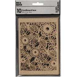 Patroonkarton, vel 10,5x15 cm, 200 gr, naturel, 10 stuk/ 1 doos