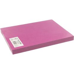 Gekleurd Karton, A4, vel 210x297 mm, 180 gr, roze, 100 vel/ 1 doos
