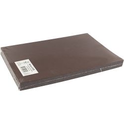 Gekleurd Karton, A4, vel 210x297 mm, 180 gr, donkerbruin, 100 vel/ 1 doos