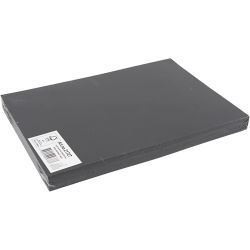 Gekleurd Karton, A4, vel 210x297 mm, 180 gr, zwart, 100 vel/ 1 doos