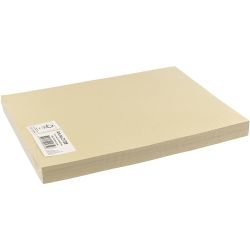 Gekleurd Karton, A4, vel 210x297 mm, 180 gr, beige, 100 vel/ 1 doos