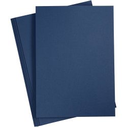 Karton, A4, vel 210x297 mm, 220 gr, blauw, 10 stuk/ 1 doos