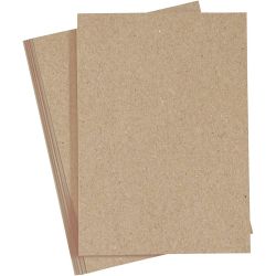 Karton, A4, vel 210x297 mm, 220 gr, naturel, 10 stuk/ 1 doos
