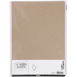 Karton, A4, vel 210x297 mm, 220 gr, naturel, 10 stuk/ 1 doos
