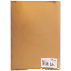 Metallic Foil Card, A4, sheet 210x297 mm, 280 g, copper, 10 sheet/ 1 pack