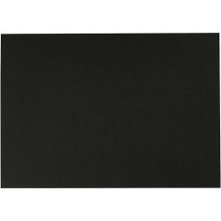 Aquarelpapier, A4, vel 210x297 mm, 230 gr, zwart, 10 vel/ 1 doos