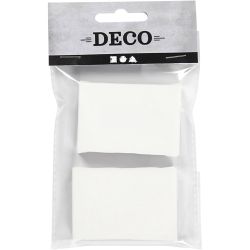 Mini Canvas, afm 6x4x1 cm, wit, 2 stuk/ 1 doos