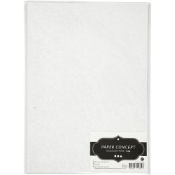 Parelmoerpapier, A4, vel 210x297 mm, 120 gr, wit parelmoer, 10 vel/ 1 doos